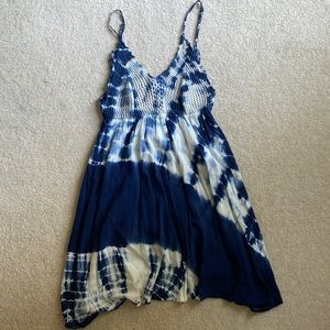 Blue Tie Dye Ocean Drive Dress Size S